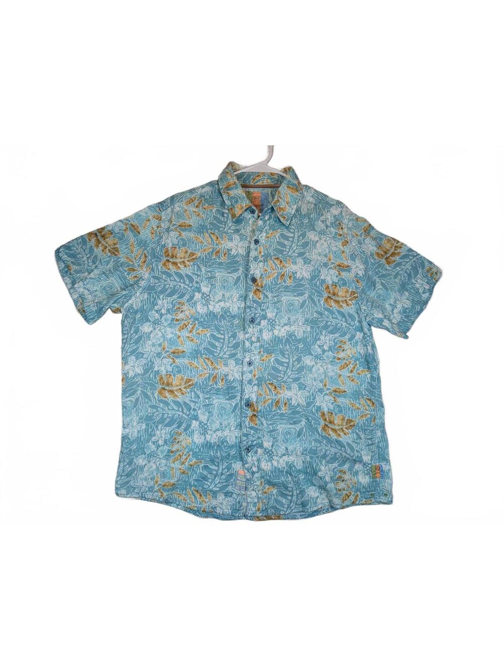 Margaritaville Resort Life Tropical Hawaiian Button Front Camp Shirt Mens Large